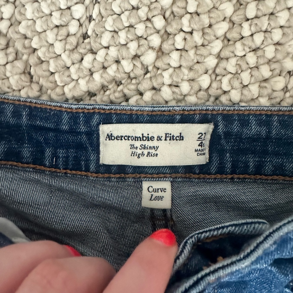 Abercrombie and Fitch curve love skinny jeans
